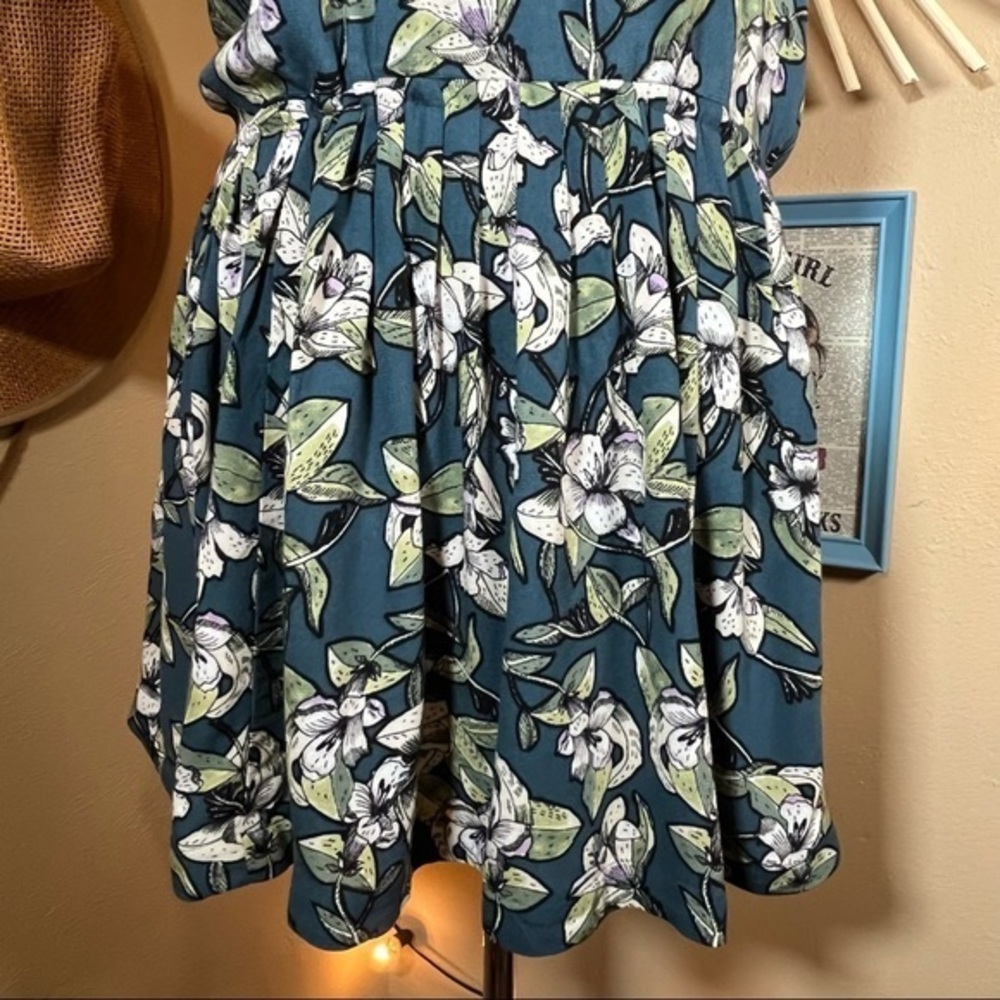 FREE PEOPLE Dear You Mini Dress in Blue Combo - Women’s Small - Picture 7 of 11